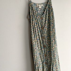 Billabong blue floral beach dress SM